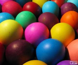 Puzzle Χρώμα Πασχαλινά αυγά